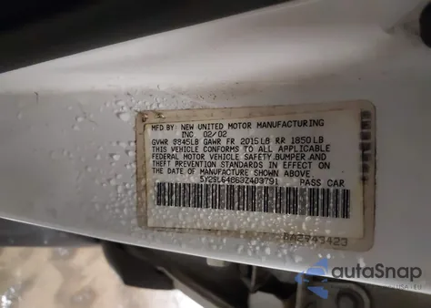 2003 Pontiac Vibe from USA, damaged, VIN 5Y2SL64863Z403791